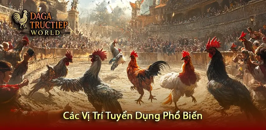 Các Vị Trí Tuyển Dụng Phổ Biến tại đá gà trực tiếp
